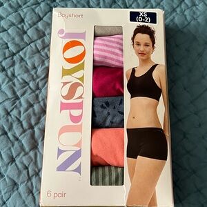 6 Joyspun Seamless Cotton Boyshort Panties